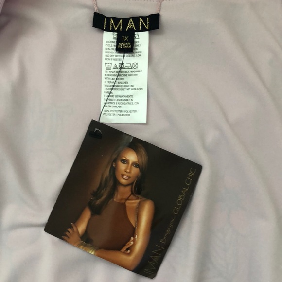 Iman Reversible Bomber Floral Pale Pink Zip Up Super Soft Stretch Knit Jacket - Picture 5 of 8